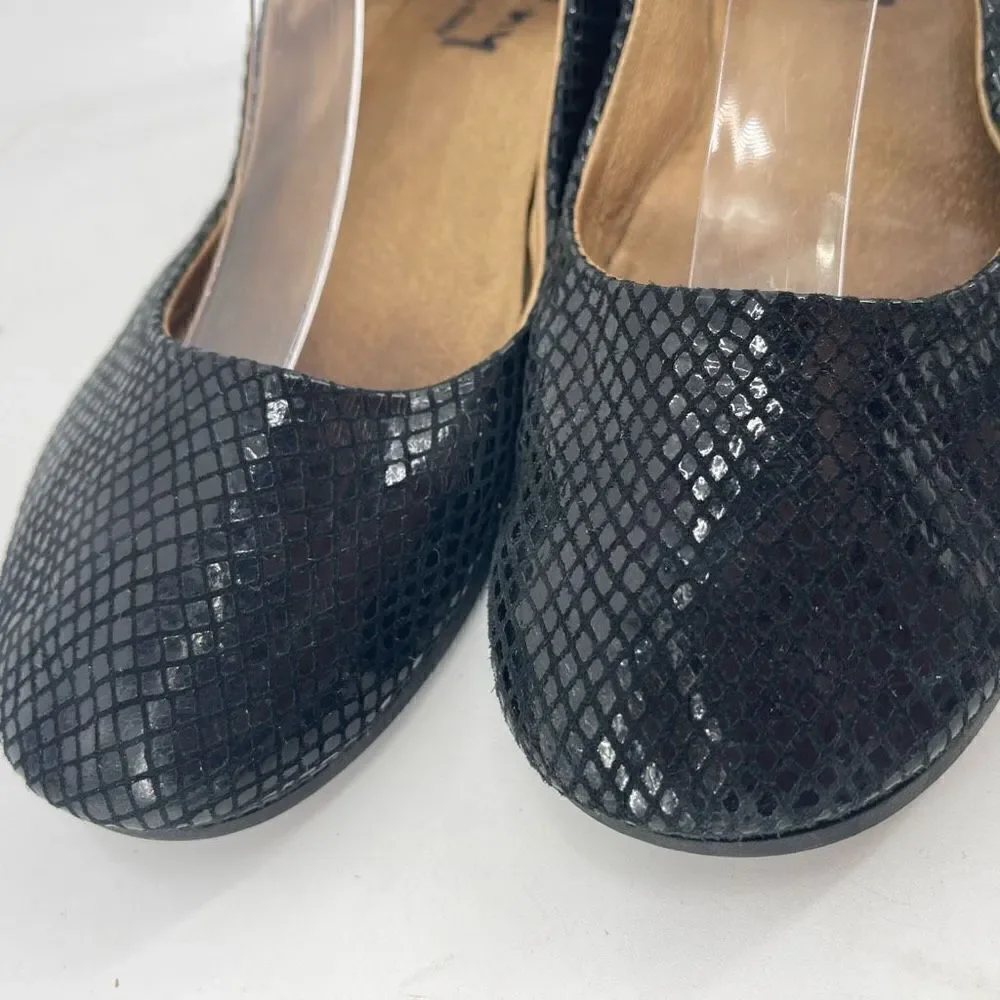 FSNY French Sole NY Zappa low wedge shoe ballet flats shoes made in Italy 6.5